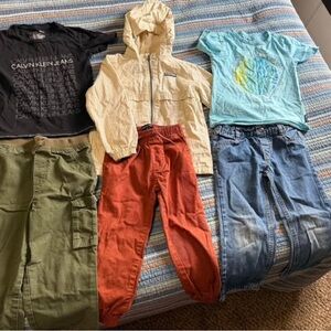 4T Boys Clothing Bundle – Calvin Klein, Volcom, Cargo Pants & Jeans (6 Pieces)